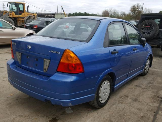 JS2RA61S845203806 - 2004 SUZUKI AERIO S BLUE photo 4