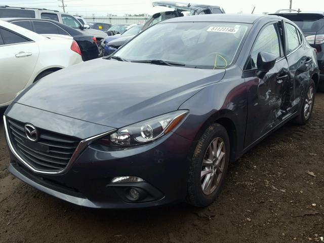 JM1BM1L70F1252426 - 2015 MAZDA 3 TOURING GRAY photo 2