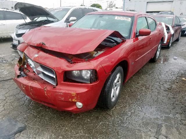 2B3CA3CV0AH117904 - 2010 DODGE CHARGER SX RED photo 2