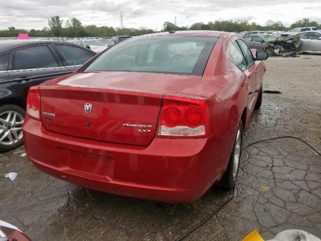 2B3CA3CV0AH117904 - 2010 DODGE CHARGER SX RED photo 4