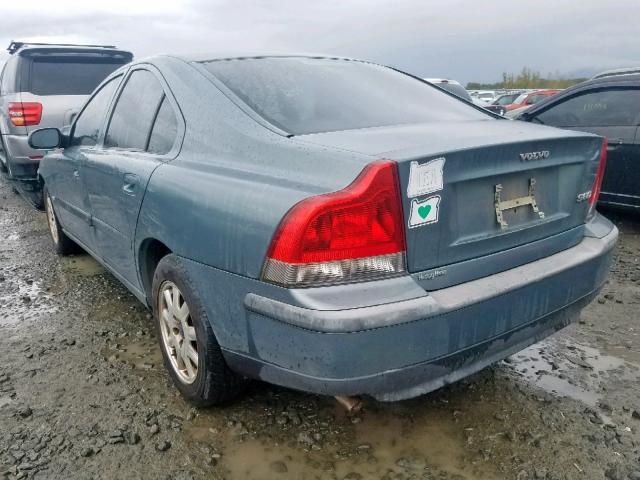 YV1RS61R412014887 - 2001 VOLVO S60 GRAY photo 3