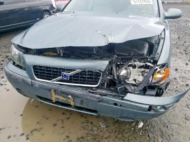 YV1RS61R412014887 - 2001 VOLVO S60 GRAY photo 9