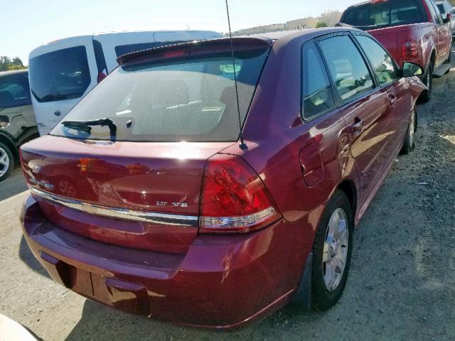 1G1ZU648X5F107729 - 2005 CHEVROLET MALIBU MAX 红色 照片 4