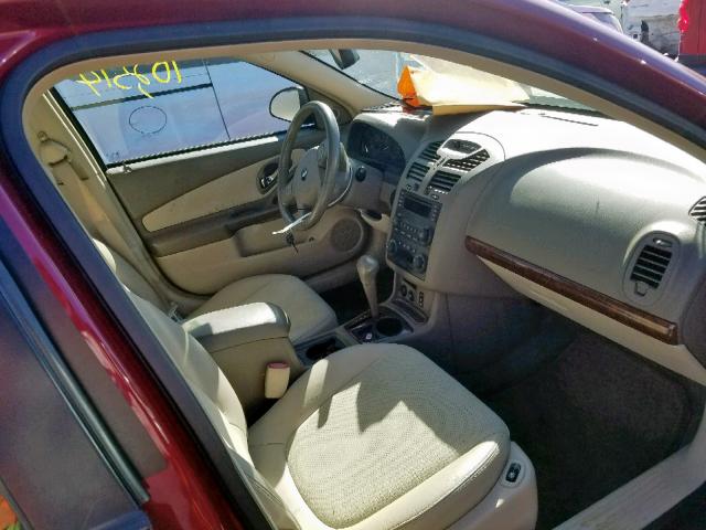1G1ZU648X5F107729 - 2005 CHEVROLET MALIBU MAX 红色 照片 5