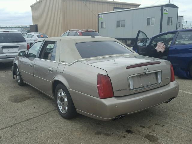 1G6KF57923U280870 - 2003 CADILLAC DEVILLE DT BEIGE photo 3