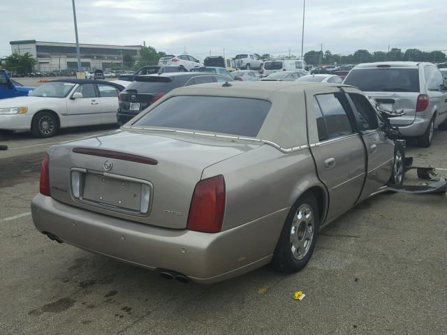 1G6KF57923U280870 - 2003 CADILLAC DEVILLE DT BEIGE photo 4