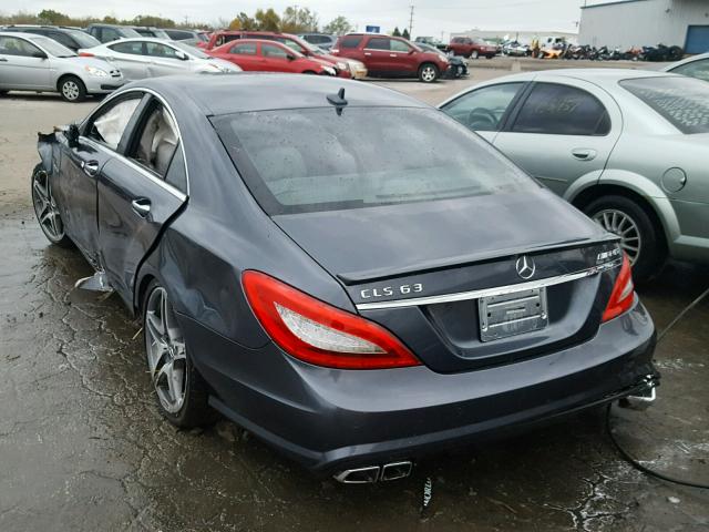 WDDLJ7EB8DA078965 - 2013 MERCEDES-BENZ CLS 63 AMG BLUE photo 3