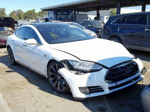 5YJSA1E15FF111232 - 2015 TESLA MODEL S WHITE photo 1