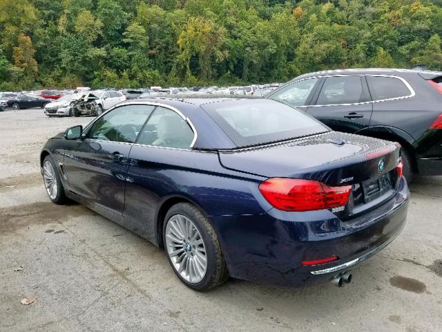 WBA3T1C59FP820527 - 2015 BMW 428 XI SUL BLUE photo 3