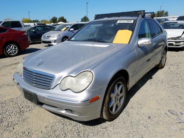 WDBRF64J62E003887 - 2002 MERCEDES-BENZ C 320 SILVER photo 2