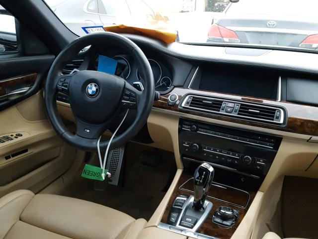 WBAYE8C50DD132908 - 2013 BMW 750LI BLUE photo 9