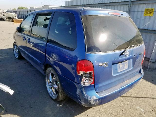 JM3LW28G7Y0102732 - 2000 MAZDA MPV WAGON BLUE photo 3