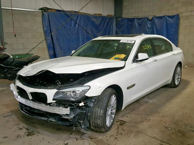 WBAKC8C58CC437119 - 2012 BMW 750 LXI WHITE photo 2