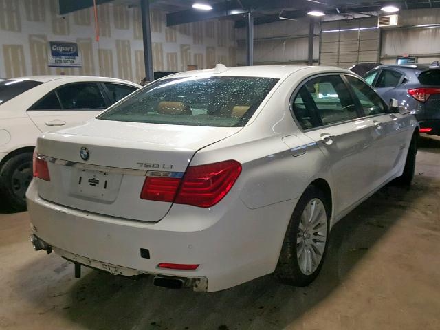 WBAKC8C58CC437119 - 2012 BMW 750 LXI WHITE photo 4