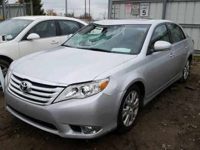 4T1BK3DB0CU446738 - 2012 TOYOTA AVALON BAS SILVER photo 2