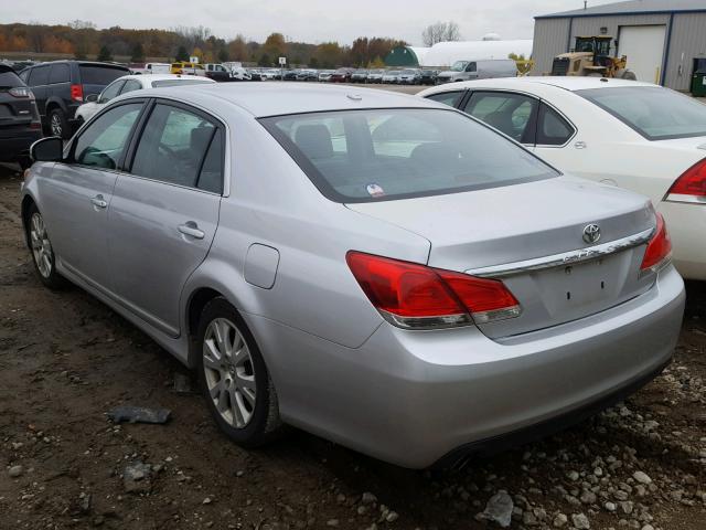 4T1BK3DB0CU446738 - 2012 TOYOTA AVALON BAS SILVER photo 3