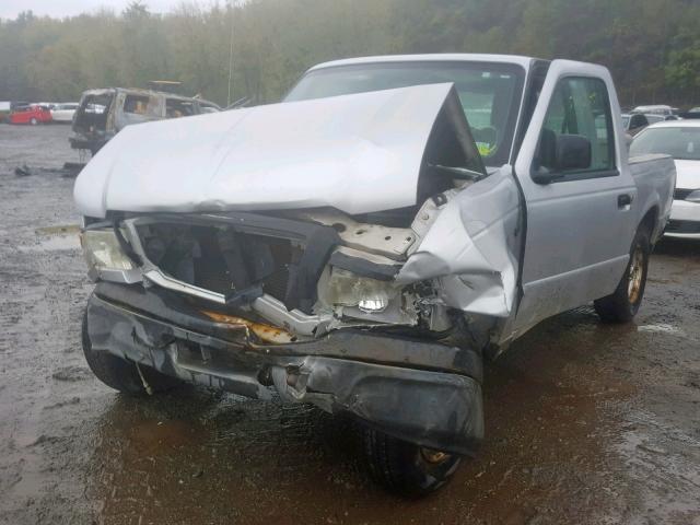 1FTYR10D84PA15005 - 2004 FORD RANGER SILVER photo 2