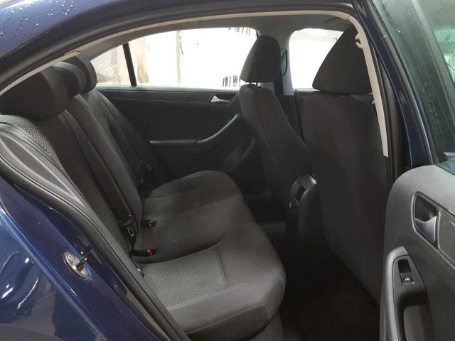 3VW2K7AJ7DM276081 - 2013 VOLKSWAGEN JETTA BASE BLUE photo 6