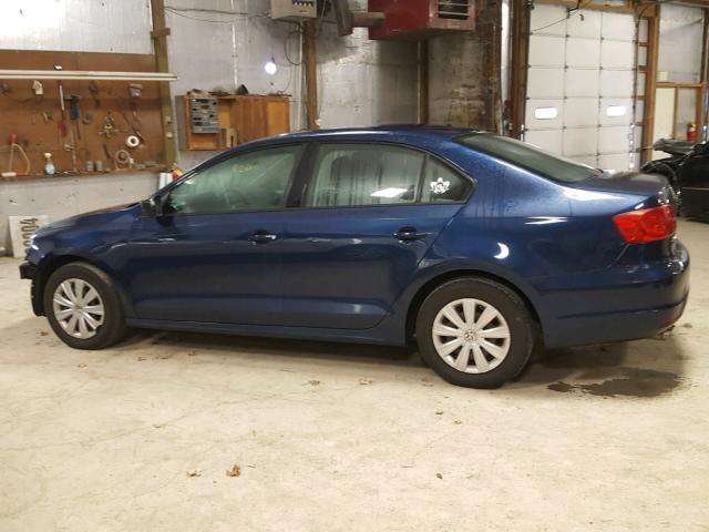 3VW2K7AJ7DM276081 - 2013 VOLKSWAGEN JETTA BASE BLUE photo 9