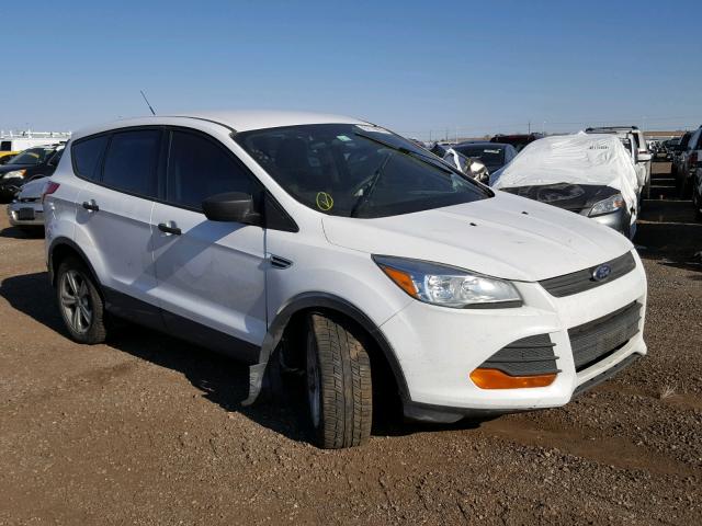 1FMCU0F73EUE25665 - 2014 FORD ESCAPE S WHITE photo 1