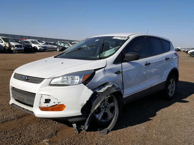 1FMCU0F73EUE25665 - 2014 FORD ESCAPE S WHITE photo 2