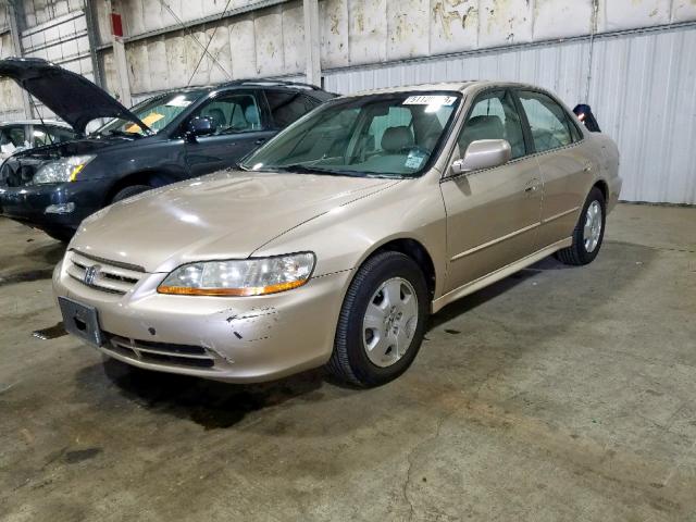 1HGCG16522A002915 - 2002 HONDA ACCORD EX GOLD photo 2