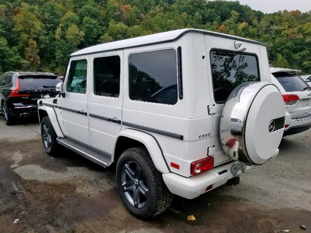 WDCYC3KH2JX290498 - 2018 MERCEDES-BENZ G 550 WHITE photo 3