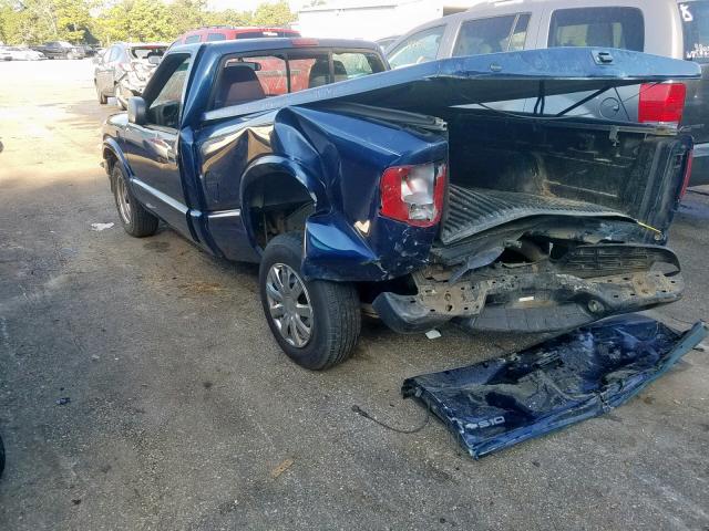 1GCCS14H538140855 - 2003 CHEVROLET S TRUCK S1 BLUE photo 3