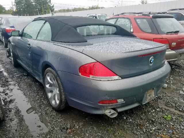 WBAEK13587CN83534 - 2007 BMW 650 I BLUE photo 3