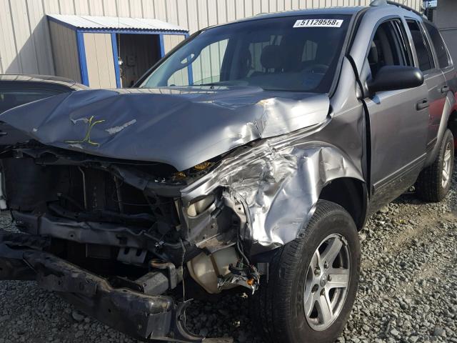 1D4HB48N65F507318 - 2005 DODGE DURANGO SL GRAY photo 10