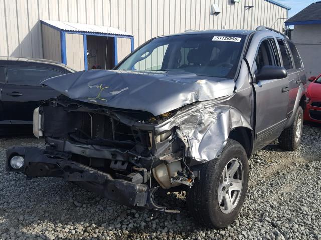 1D4HB48N65F507318 - 2005 DODGE DURANGO SL GRAY photo 2