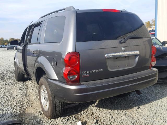 1D4HB48N65F507318 - 2005 DODGE DURANGO SL GRAY photo 3