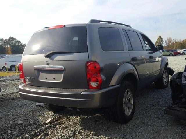 1D4HB48N65F507318 - 2005 DODGE DURANGO SL GRAY photo 4