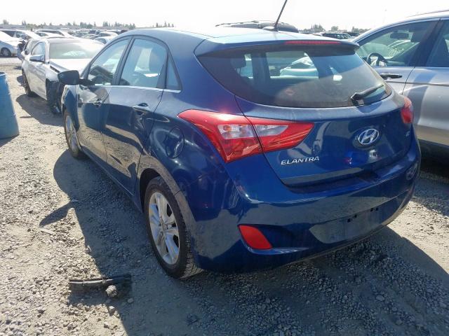 KMHD35LH9FU241785 - 2015 HYUNDAI ELANTRA GT BLUE photo 3