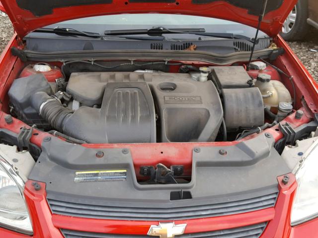 1G1AF5F50A7222610 - 2010 CHEVROLET COBALT 2LT RED photo 7