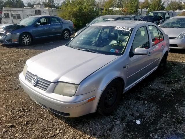 3VWSC29M0YM144820 - 2000 VOLKSWAGEN JETTA GLS SILVER photo 2