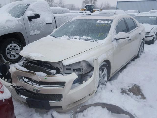 1G1ZD5E78A4127063 - 2010 CHEVROLET MALIBU 2LT CREAM photo 2