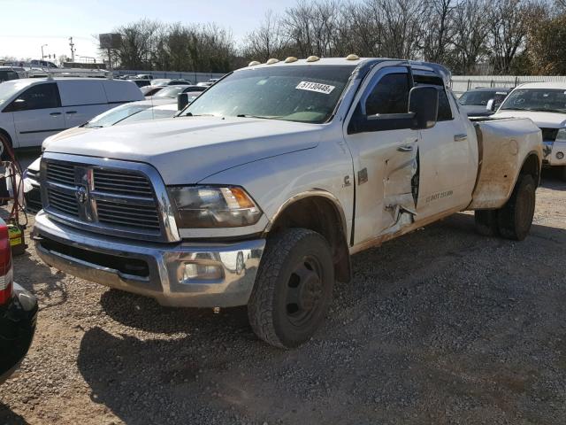 3D73Y4HL2AG148441 - 2010 DODGE RAM 3500 WHITE photo 2