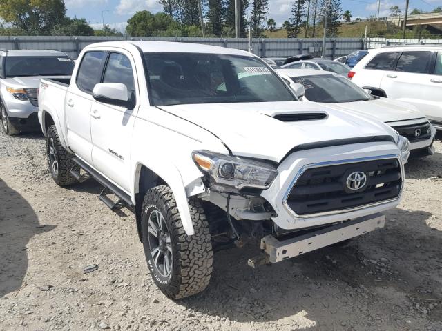 5TFCZ5AN3GX015376 - 2016 TOYOTA TACOMA DOU WHITE photo 1