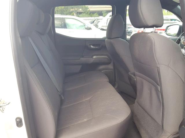 5TFCZ5AN3GX015376 - 2016 TOYOTA TACOMA DOU WHITE photo 6