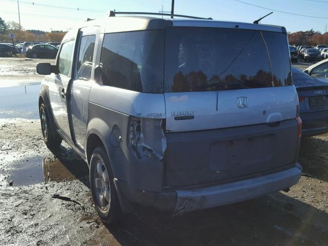 5J6YH17593L004855 - 2003 HONDA ELEMENT EX GRAY photo 3