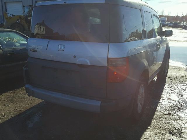 5J6YH17593L004855 - 2003 HONDA ELEMENT EX GRAY photo 4