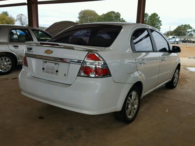 KL1TG5DE0BB239140 - 2011 CHEVROLET AVEO LT WHITE photo 4