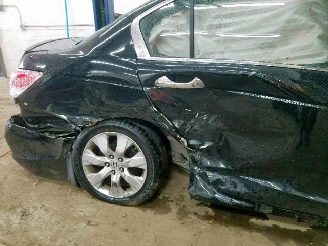 1HGCP36858A018640 - 2008 HONDA ACCORD EXL BLACK photo 9