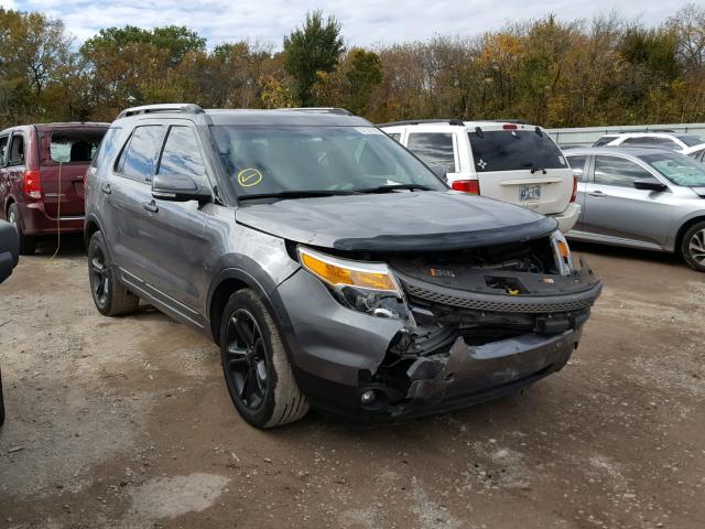 1FM5K7F83EGC01696 - 2014 FORD EXPLORER L GRAY photo 1