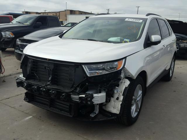 2FMPK3J92JBB78902 - 2018 FORD EDGE SEL WHITE photo 2