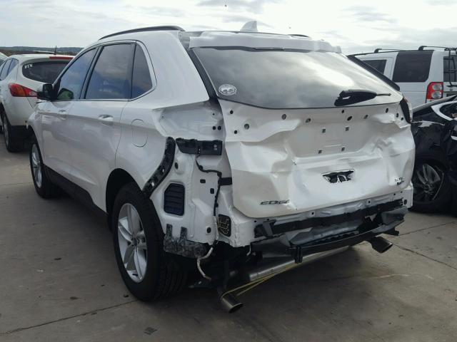 2FMPK3J92JBB78902 - 2018 FORD EDGE SEL WHITE photo 3