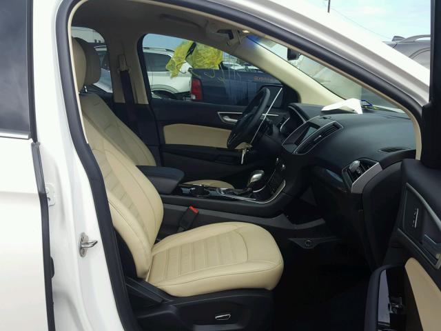 2FMPK3J92JBB78902 - 2018 FORD EDGE SEL WHITE photo 5