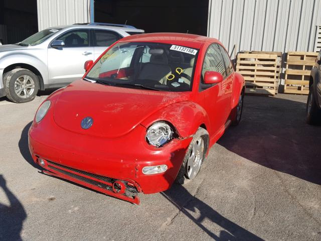 3VWBB61C5WM010900 - 1998 VOLKSWAGEN NEW BEETLE 红色 照片 2