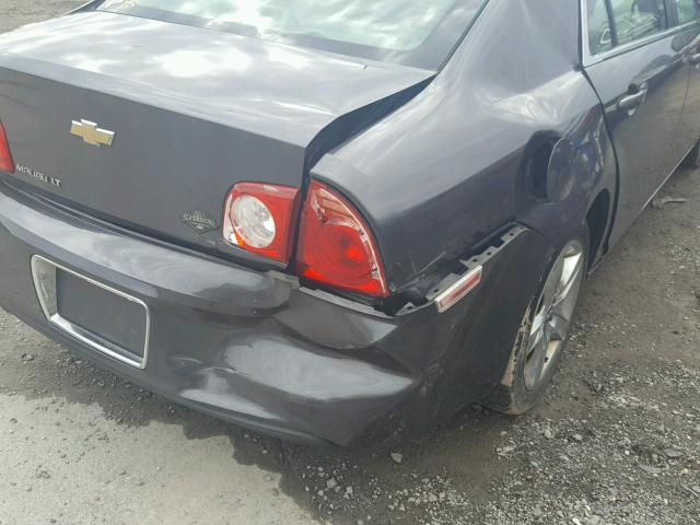 1G1ZC5EB2A4116910 - 2010 CHEVROLET MALIBU 1LT GRAY photo 9